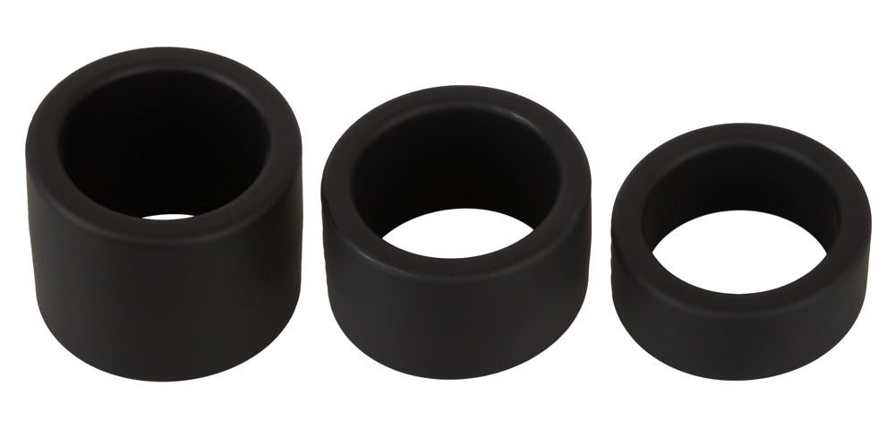 Erecto Ball Stretcher Set - 3 Anillos Testiculares en Silicona