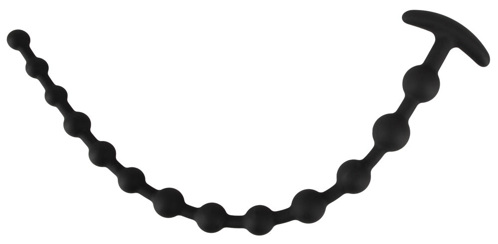 Black Velvets Anal Beads Silicona - Cadena de 13 Bolas Flexibles