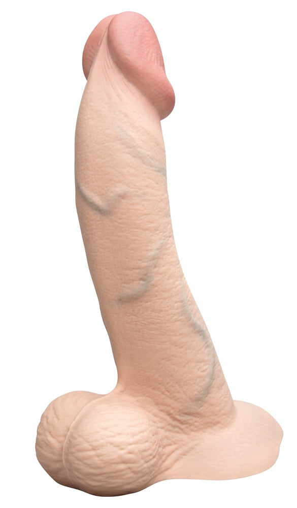 B-Vibe Slipskin 10" Curved - Dildo Realista Curvo con Base de Succión