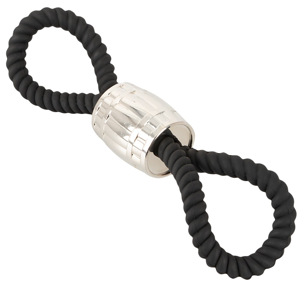 Rebel Heavy Rope Cock Strap 2L - Anillo Doble con Peso