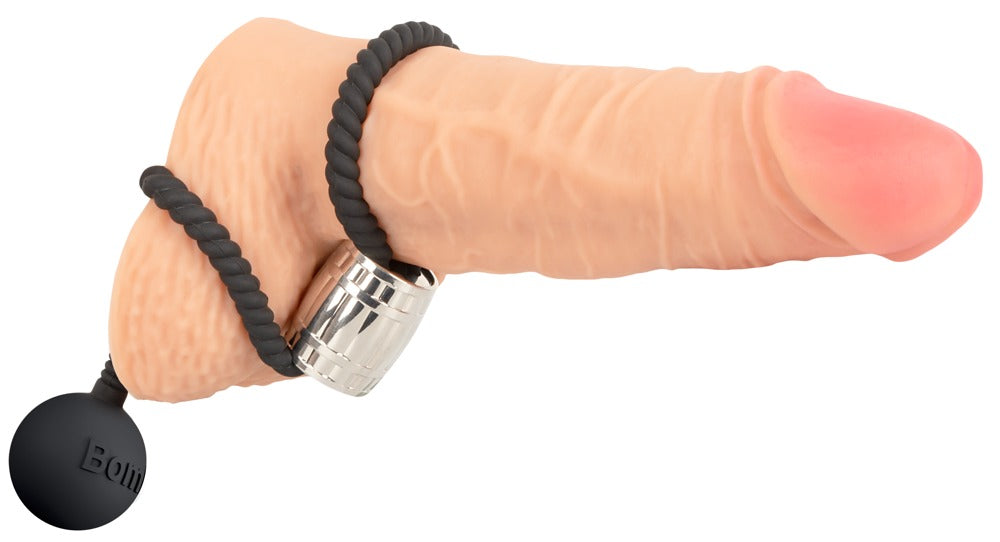 Rebel Heavy Rope Cock Ring with Ball - Anillo de Sujeción Peneano