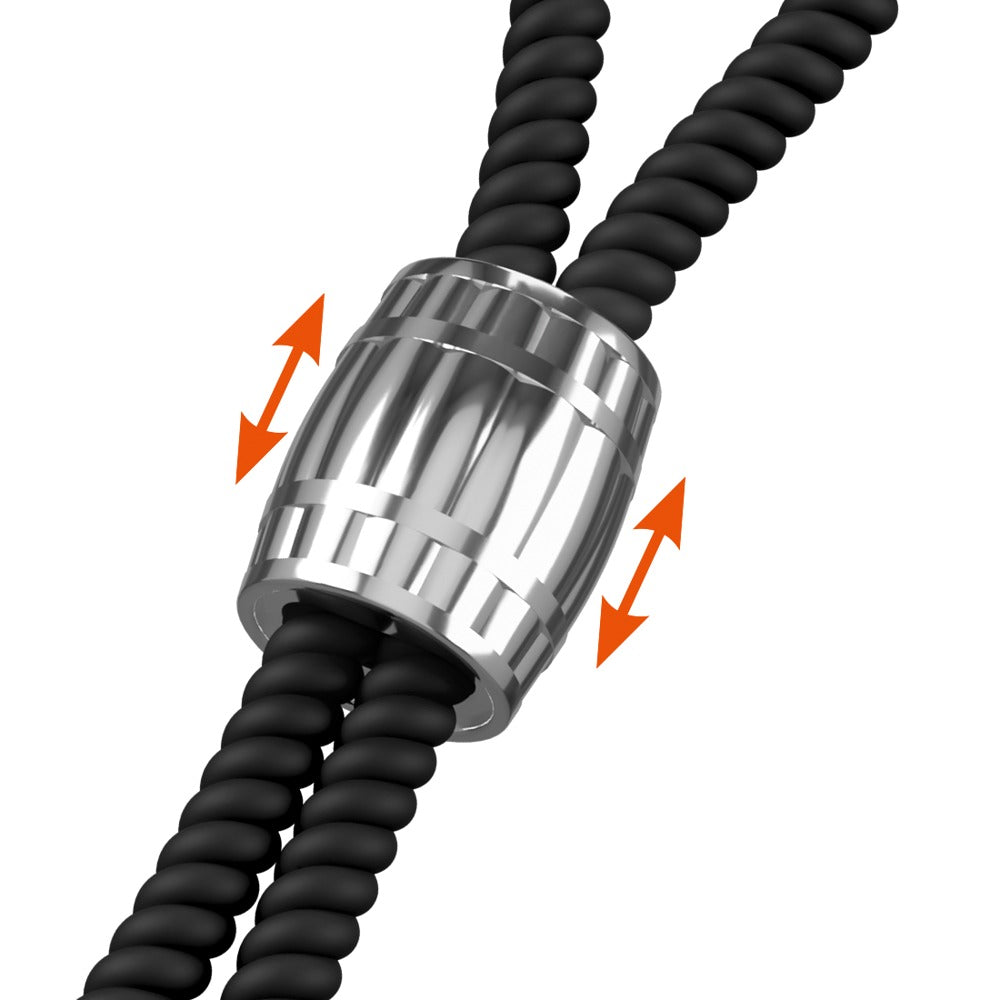 Rebel Heavy Rope Cock Strap - Anillo de Sujeción con Deslizador Metálico