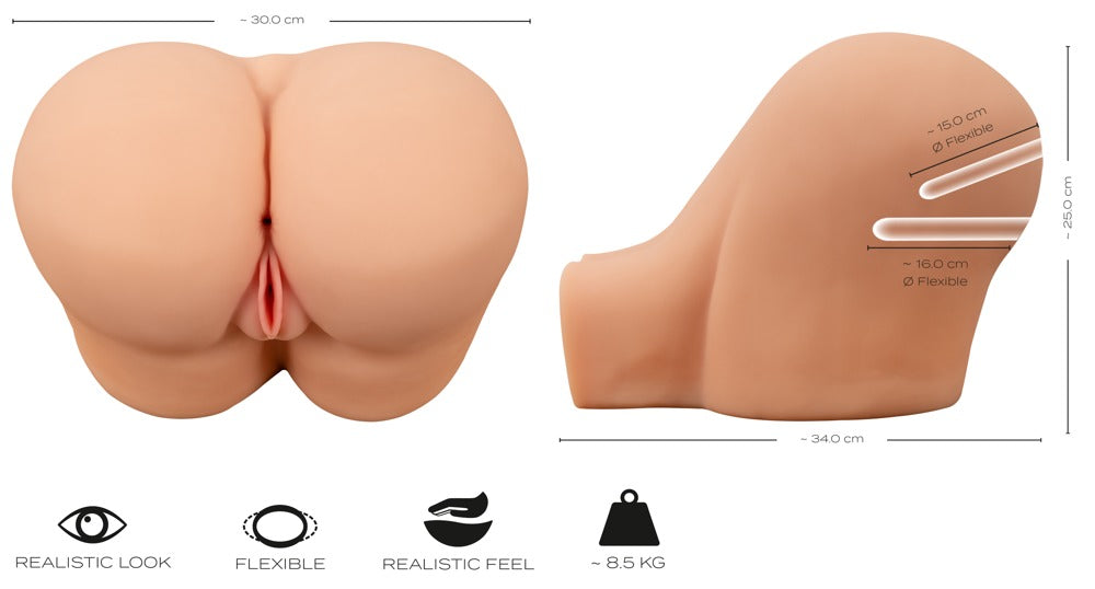 Realistixxx Deluxe Ass - Masturbador de Torso Realista