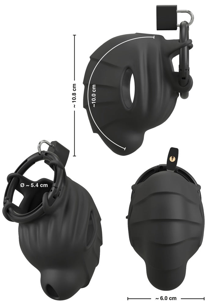 Black Velvets Cock & Ball Cage - Jaula de Castidad de Silicona