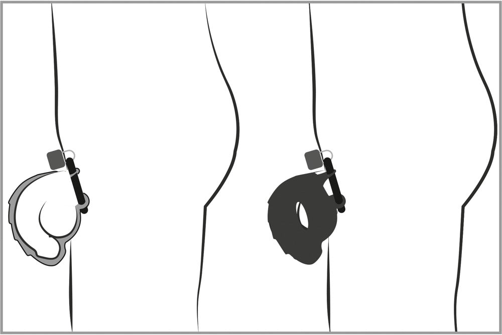 Black Velvets Cock & Ball Cage - Jaula de Castidad de Silicona