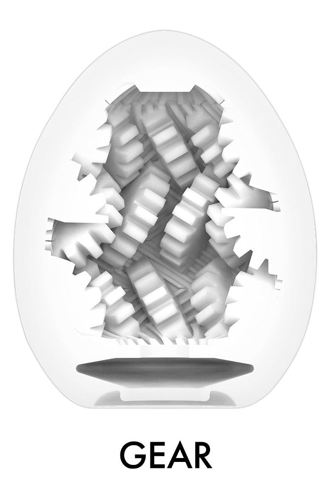 Tenga Egg Gear HB - Masturbador Desechable con Estimulación en Rueda Dentada