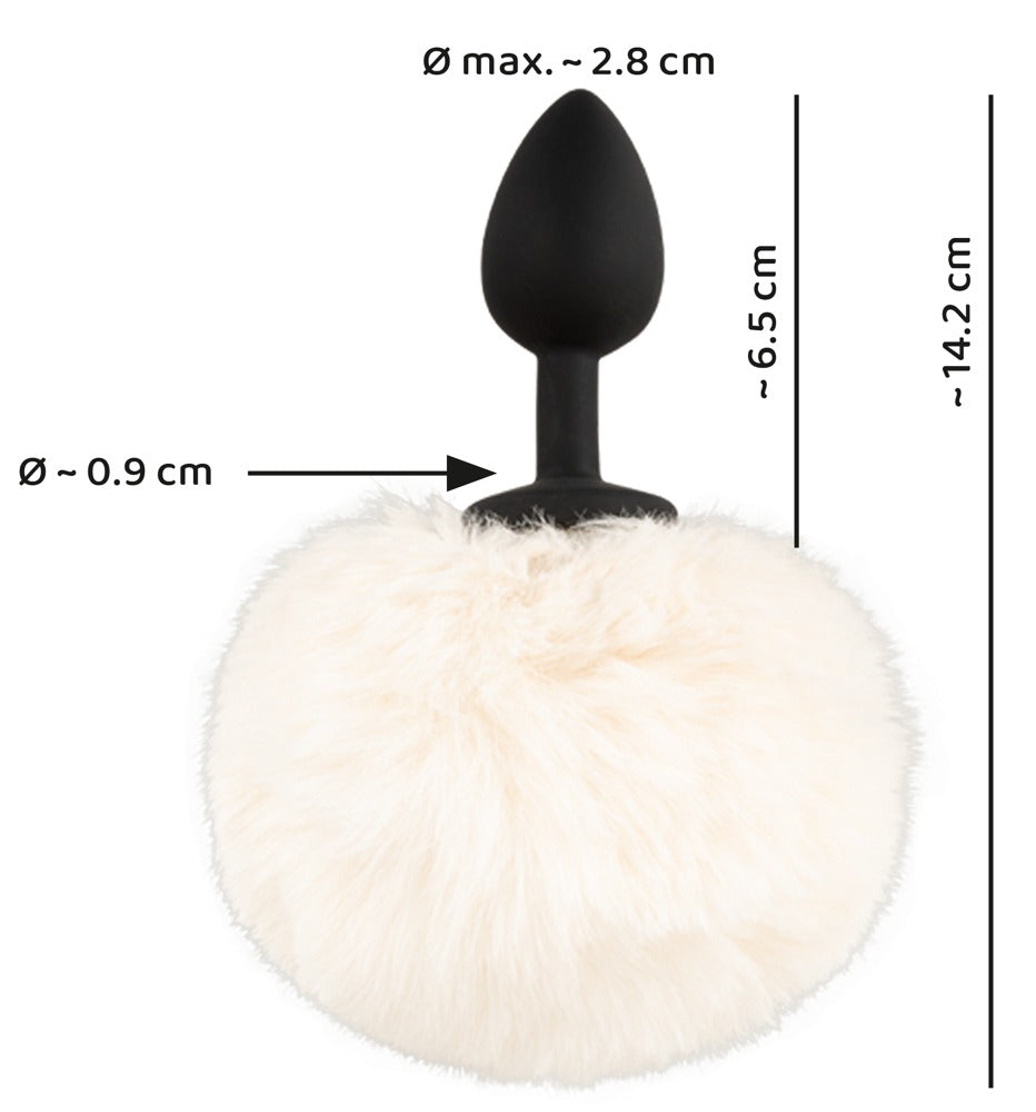 Fluffy Tail White S - Plug Anal con Cola Esponjosa You2Toys