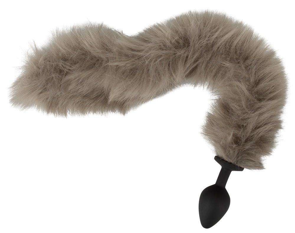 Fluffy Tail Grey - Plug Anal con Cola Esponjosa You2Toys