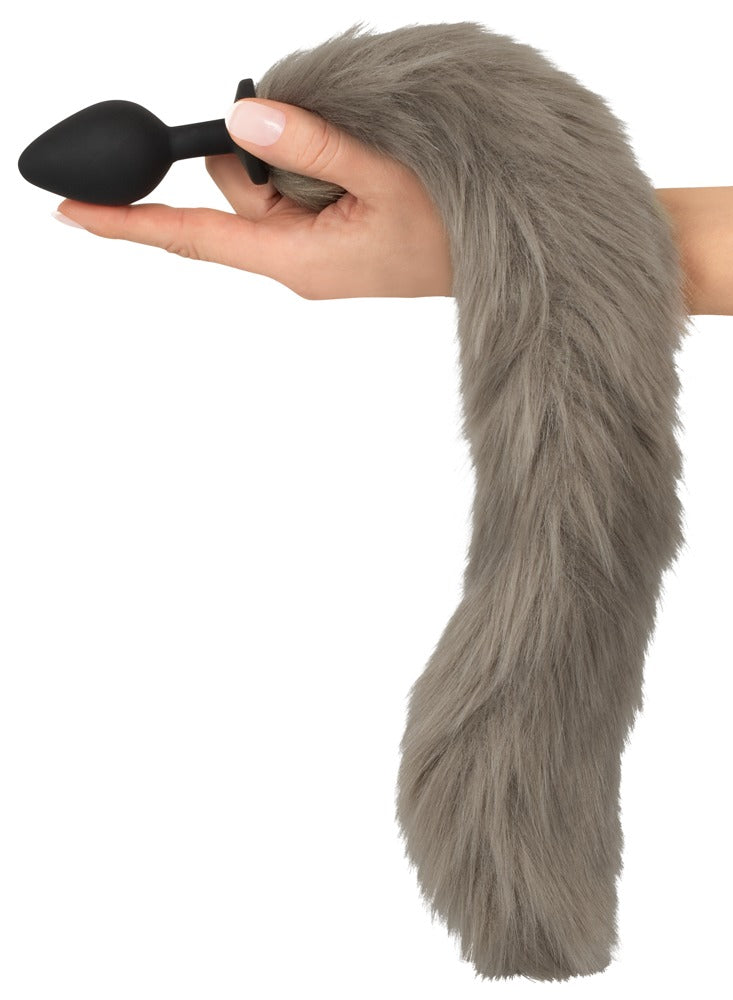 Fluffy Tail Grey - Plug Anal con Cola Esponjosa You2Toys