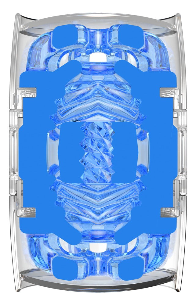 Fleshlight Quickshot Turbo Blue Ice - Masturbador Compacto Super Skin