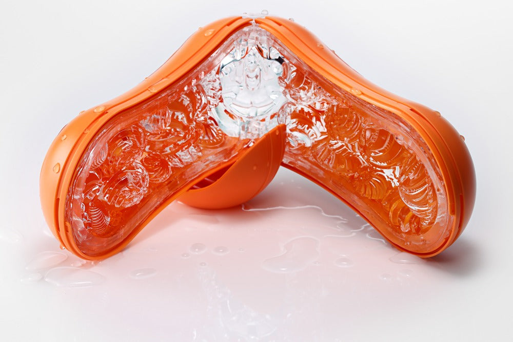Tenga Flip Orb Sunset Orange - Masturbador Manual de Diseño Ergonómico