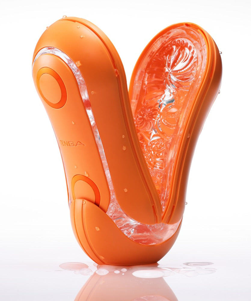 Tenga Flip Orb Sunset Orange - Masturbador Manual de Diseño Ergonómico