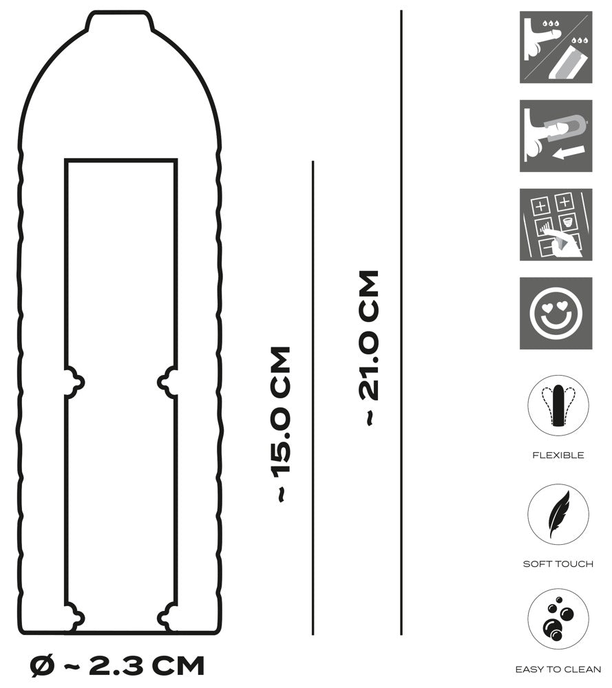 Suck-O-Mat 3 Perf. Sleeve M - Funda de Recambio