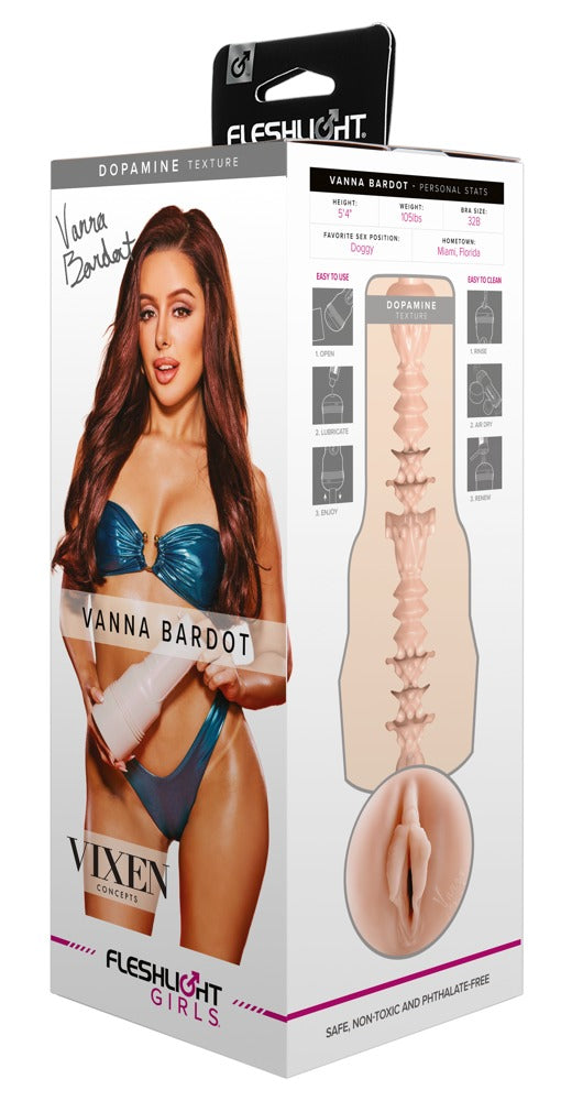 Masturbador Fleshlight Vanna Bardot Dopamine - Textura Intensiva