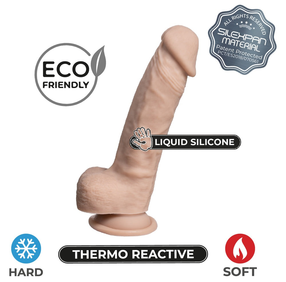 SilexD Real Skin Model 1 Flesh - Consolador Realista 7" con Base de Succión