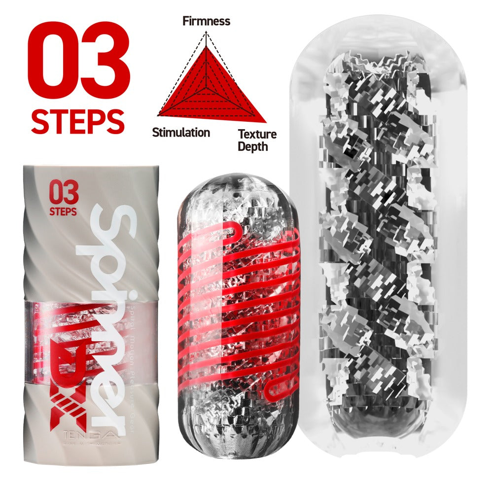 Tenga Spinner Deluxe 03 Steps - Masturbador Reutilizable con Espiral Interna