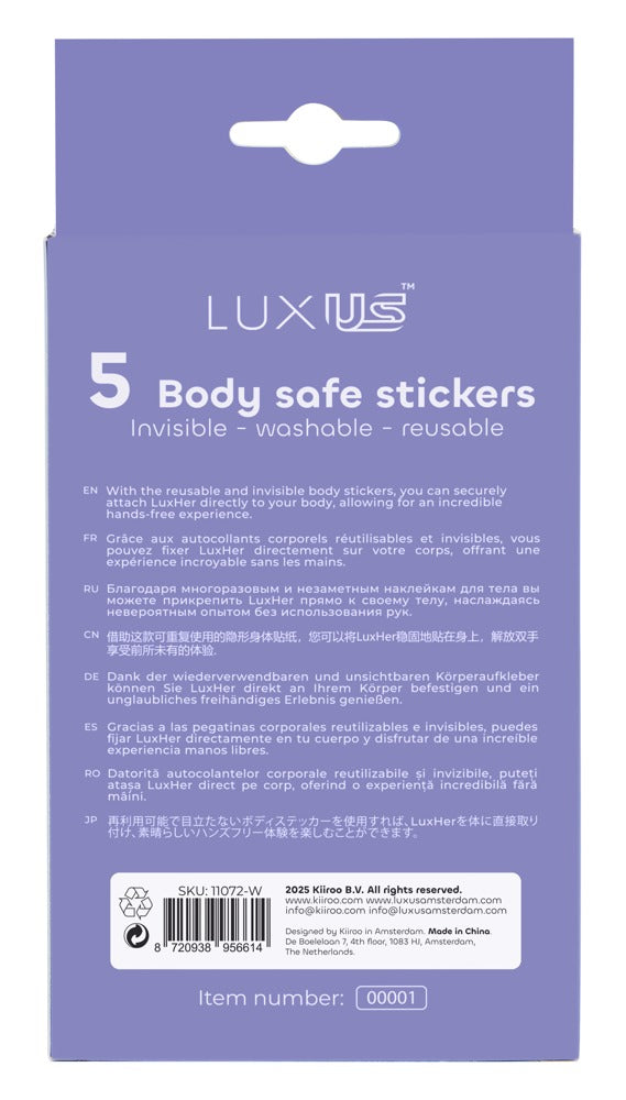 Parches Adhesivos Luxus para Vibrador LuxHer - Set de 2 Piezas