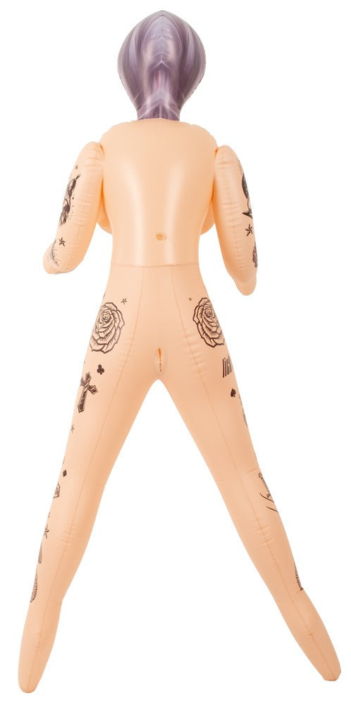 NaughtyDollz Tattooed Sex Doll - Muñeca Hinchable Tamaño Natural