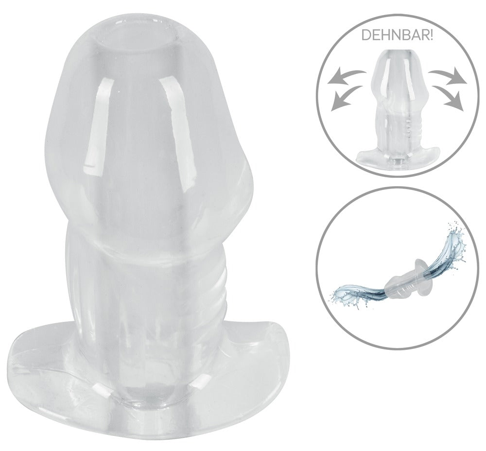 ANOS Plug Anal Transparente con Túnel
