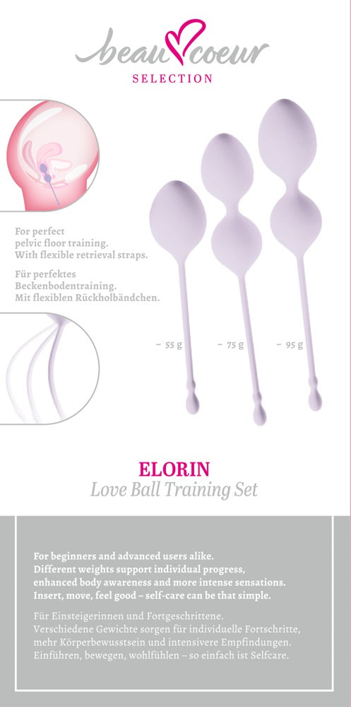 Beau Coeur Elorin Love Ball Set - Juego de 3 Bolas Chinas