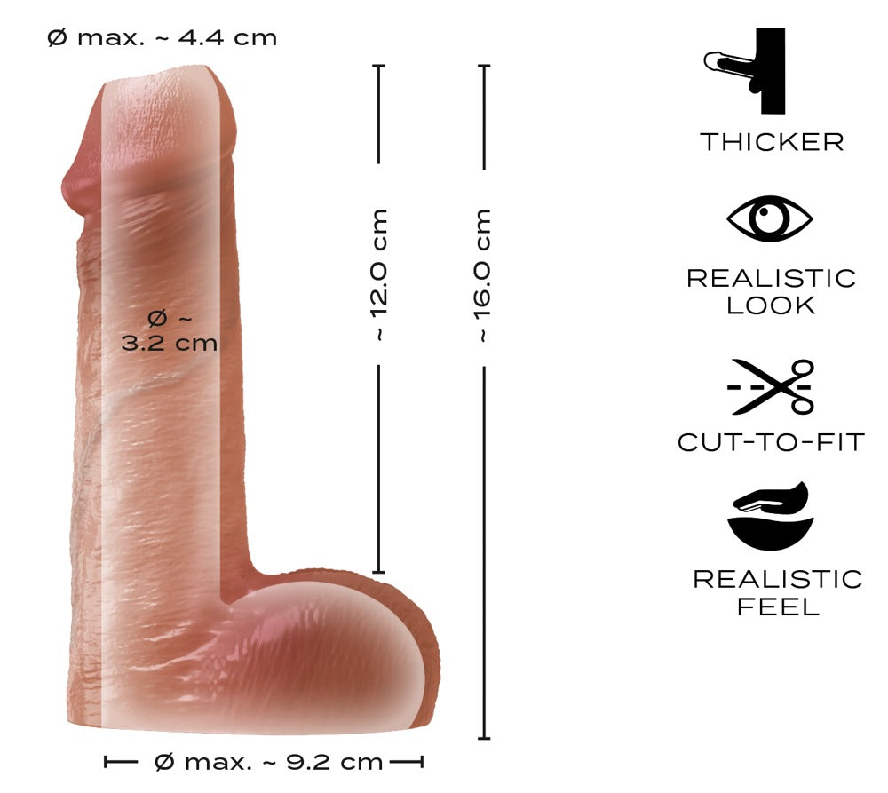Realistixxx Sleeve Intense - Funda Peneana con Estimulador de Testículos