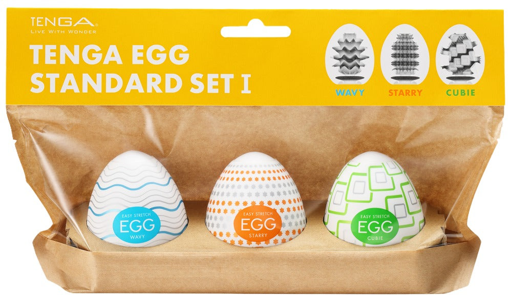 Tenga Egg Standard x3 Set 1 - 3 Masturbadores Desechables