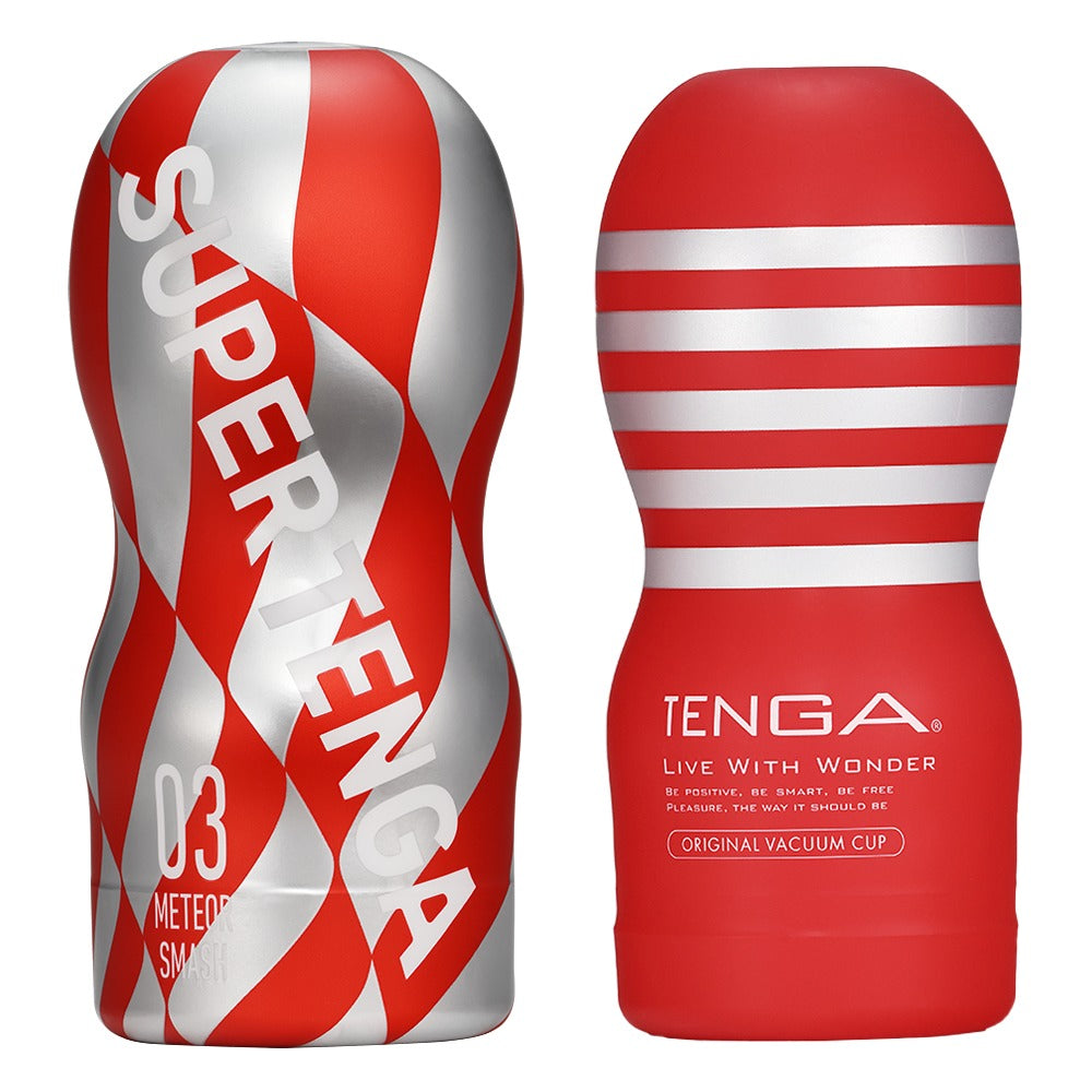 Super Tenga Meteor Smash - Masturbador Desechable con Vacuum Cup