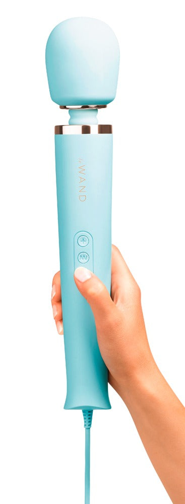 Le Wand Powerful Plug-In Blue - Masajeador Vibrador Enchufable
