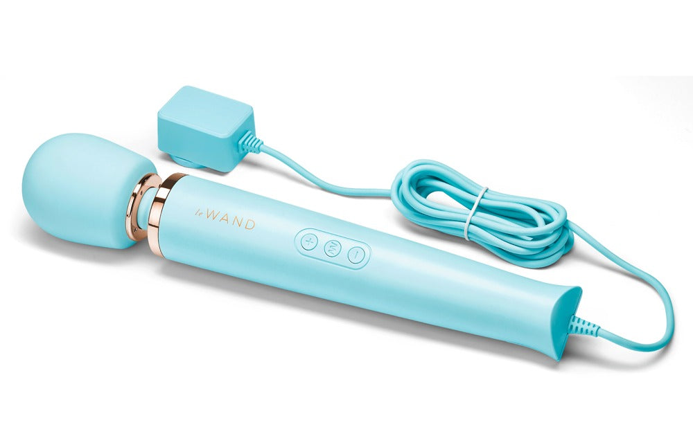 Le Wand Powerful Plug-In Blue - Masajeador Vibrador Enchufable