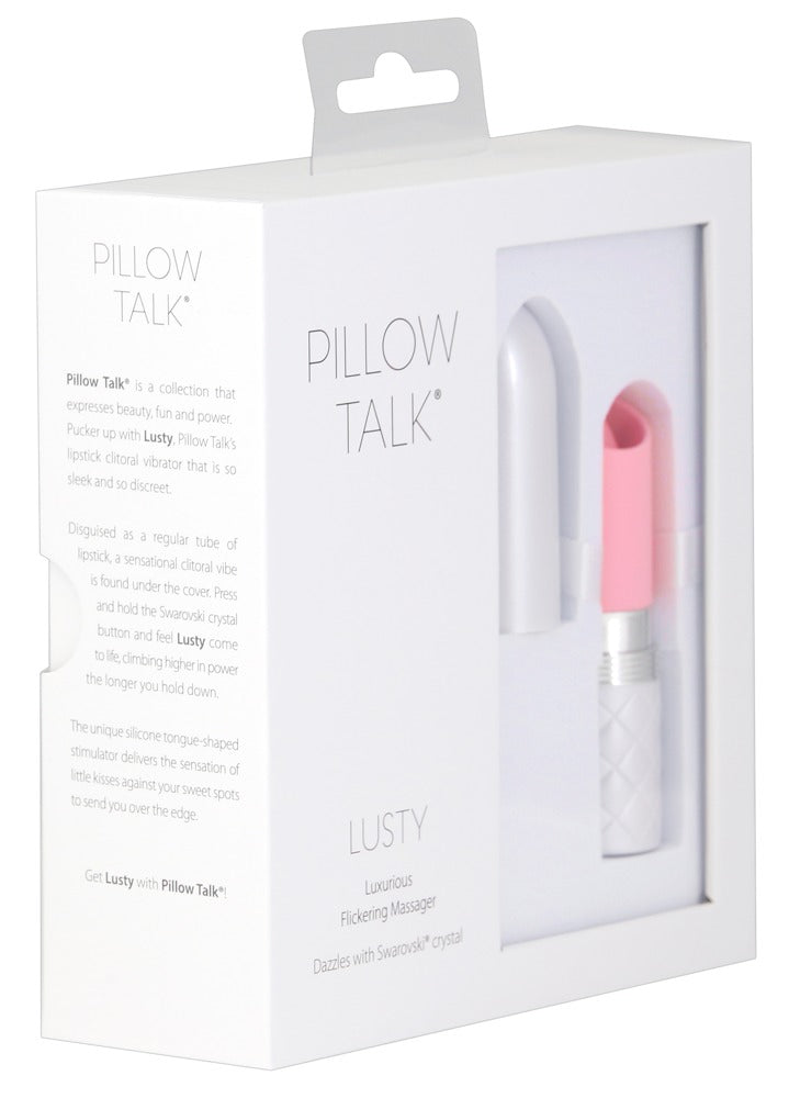 Pillow Talk Lusty Pink - Minivirador Discreto con Diseño de Lápiz de Labios
