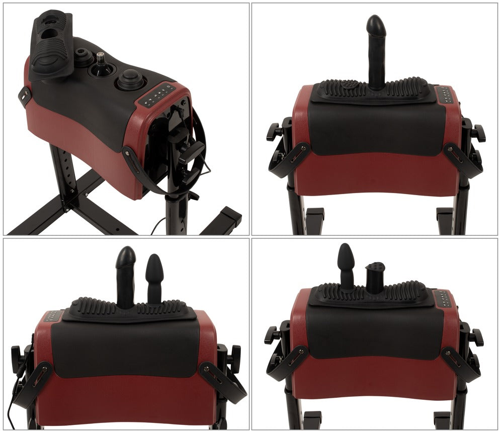Climaxxr360 - Máquina Sexual Eléctrica con Asiento Giratorio y Accesorios