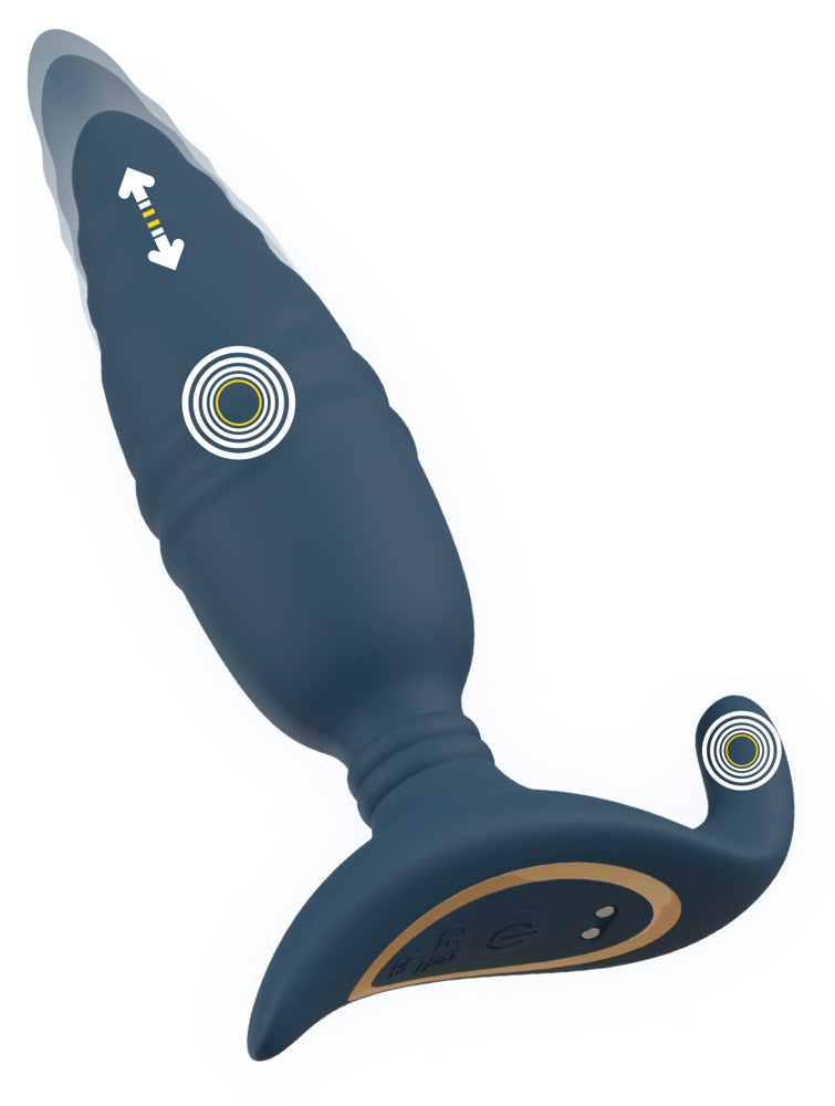 ANOS RC Thrusting Butt Plug - Plug Anal con Vibración y Control Remoto