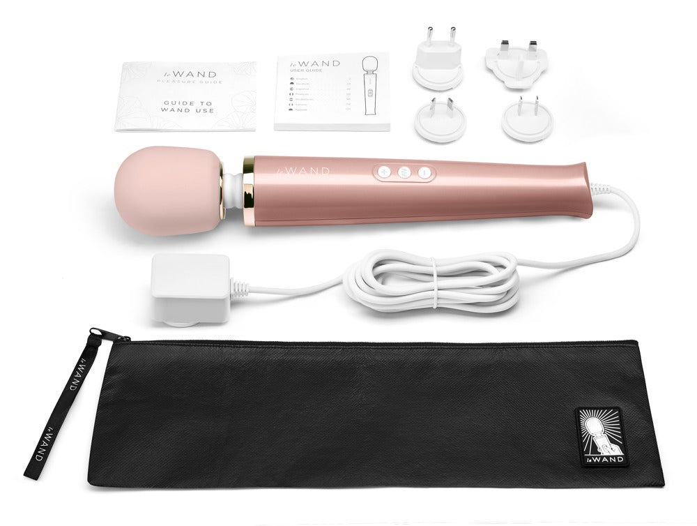 Le Wand Powerful Plug-In RoseGold - Masajeador Vibrador Enchufable