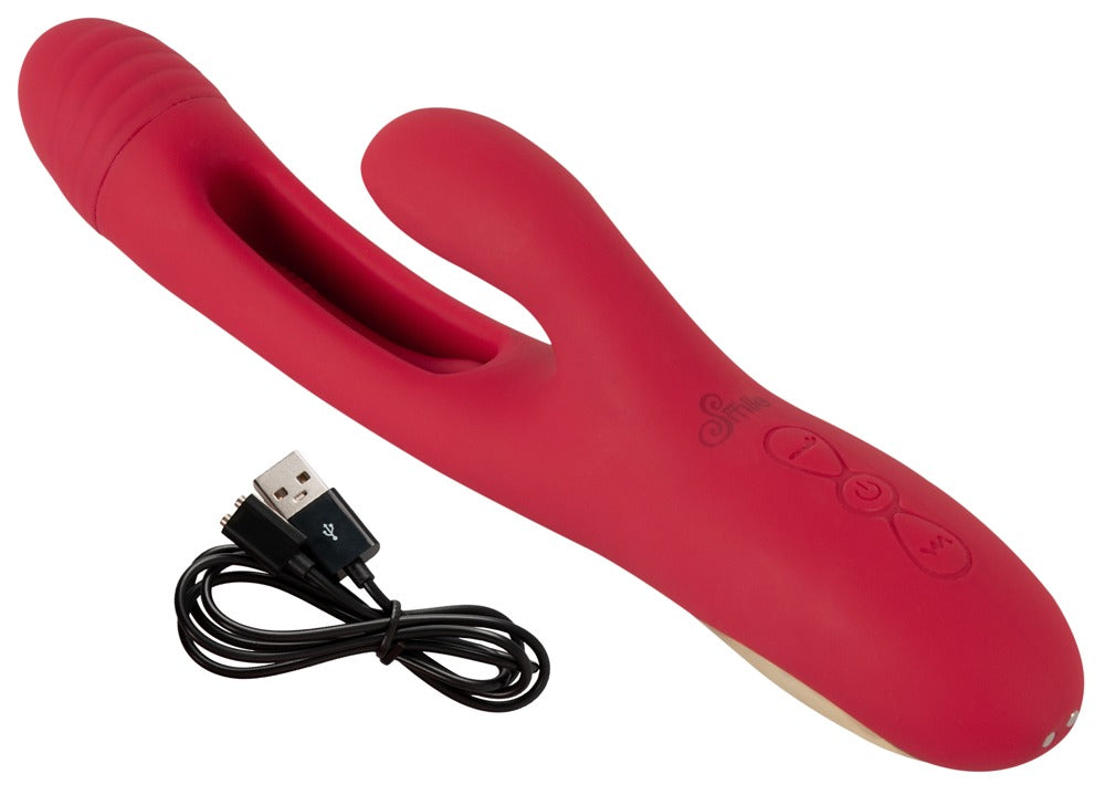 Sweet Smile Rabbit Flicking - Vibrador con Estimulación Clitoridiana