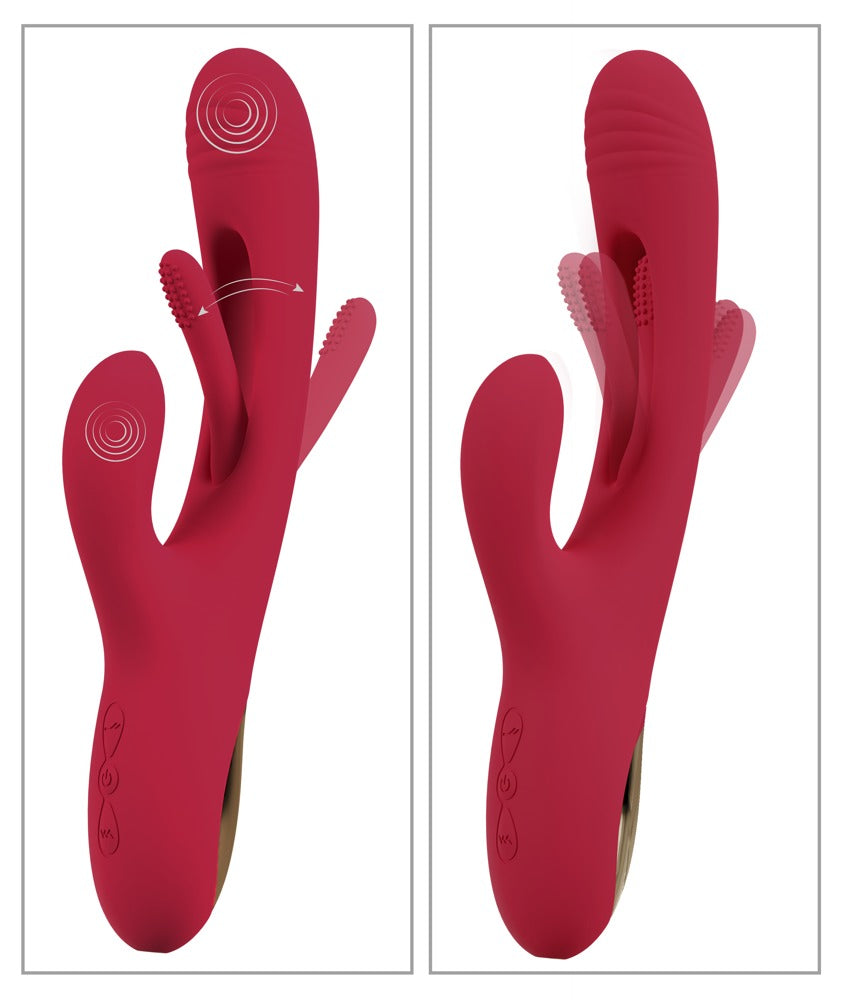 Sweet Smile Rabbit Flicking - Vibrador con Estimulación Clitoridiana
