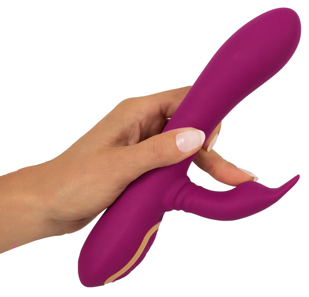 Javida 3 Function Pearl Rotati - Vibrador Clítoris con Perlas Giratorias y Estimulador Móvil