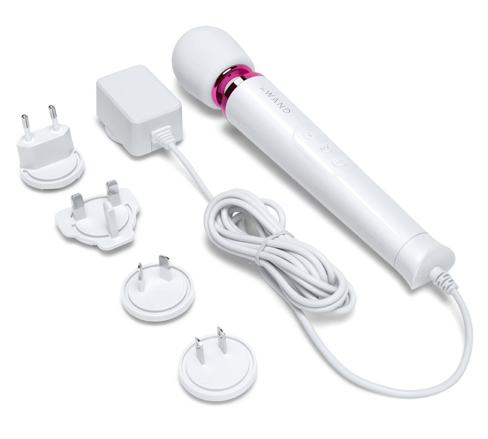 Le Wand Powerful Petite Plug-in White - Masajeador Vibrador Enchufable