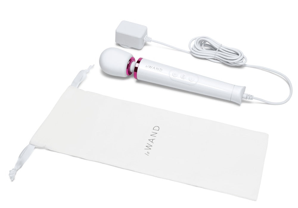 Le Wand Powerful Petite Plug-in White - Masajeador Vibrador Enchufable