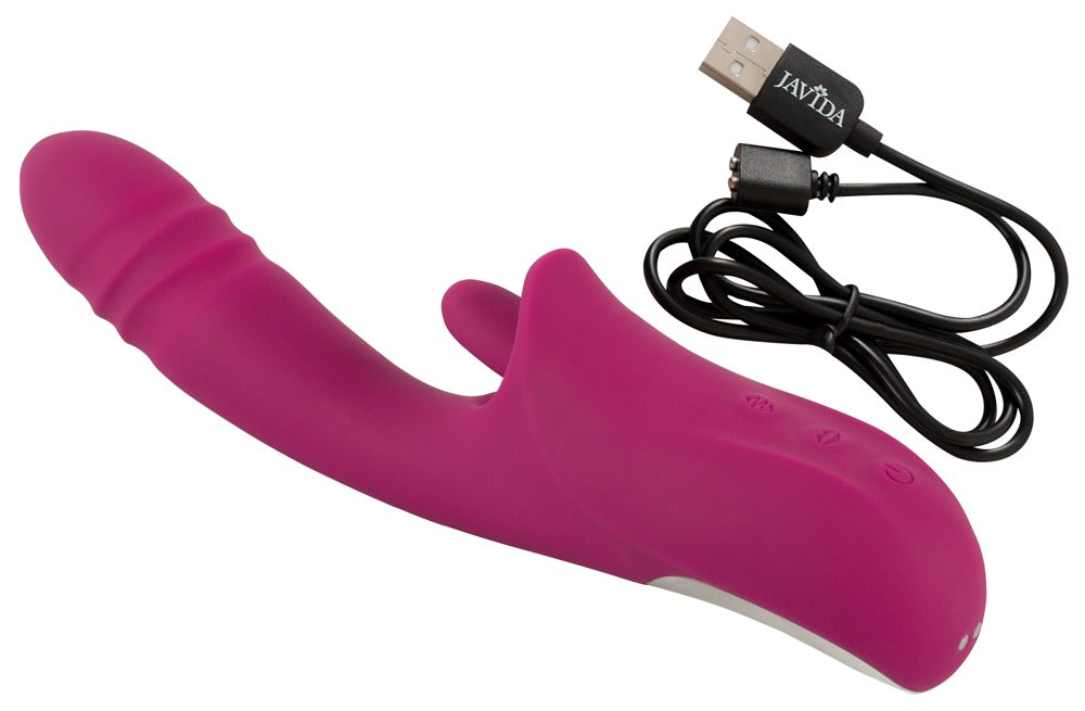 Javida Licking & Thrusting Vibra - Vibrador Dual con Lengua Vibradora y Función de Empuje