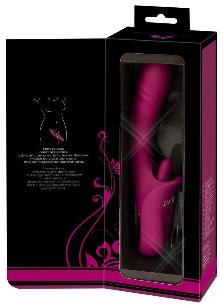 Javida Licking & Thrusting Vibra - Vibrador Dual con Lengua Vibradora y Función de Empuje