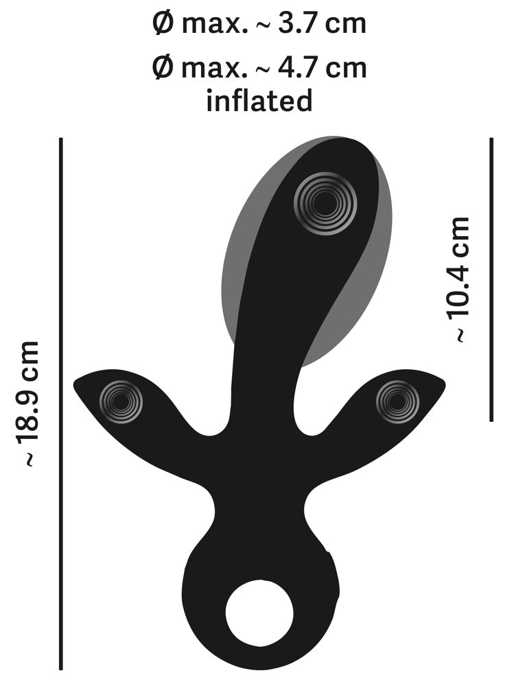 Vibrador Triple Hinchable Eternal - Estimulación Múltiple con 4 Motores