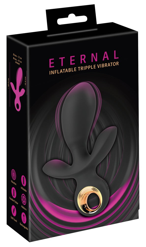 Vibrador Triple Hinchable Eternal - Estimulación Múltiple con 4 Motores