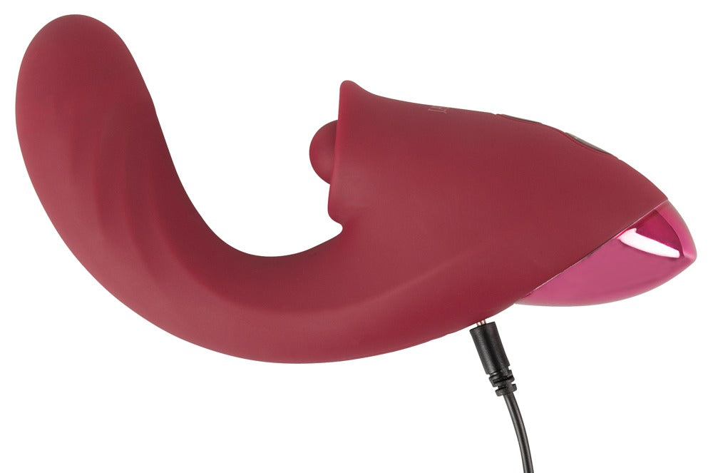 Javida 3 Function Thrusting - Vibrador con Función de Empuje y Estimulador de Clítoris