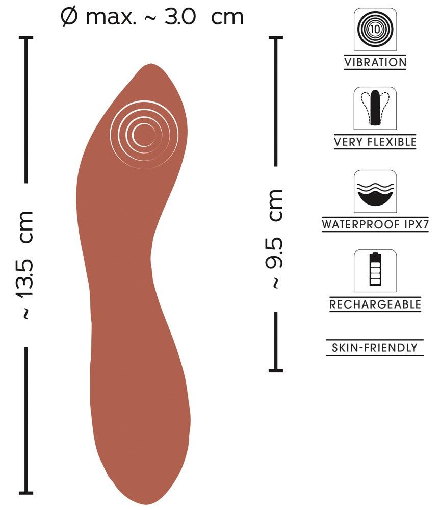Sweet Smile Metallic Mini G-Spot - Vibrador Punto G Recargable