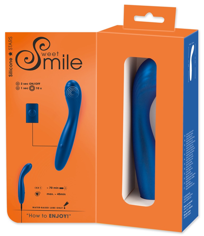 Sweet Smile Flexible G-Spot - Vibrador Punto G Metalizado Recargable