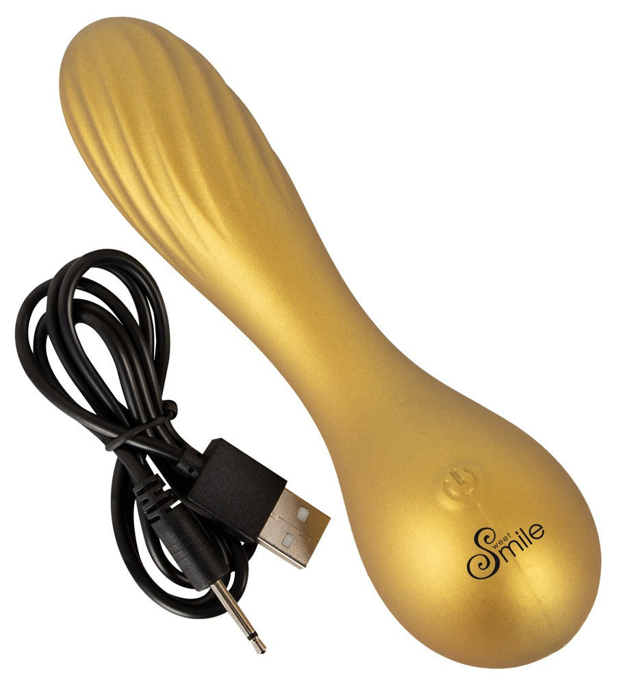 Sweet Smile Metallic Vibe - Minivibrador Recargable de Silicona Metalizada