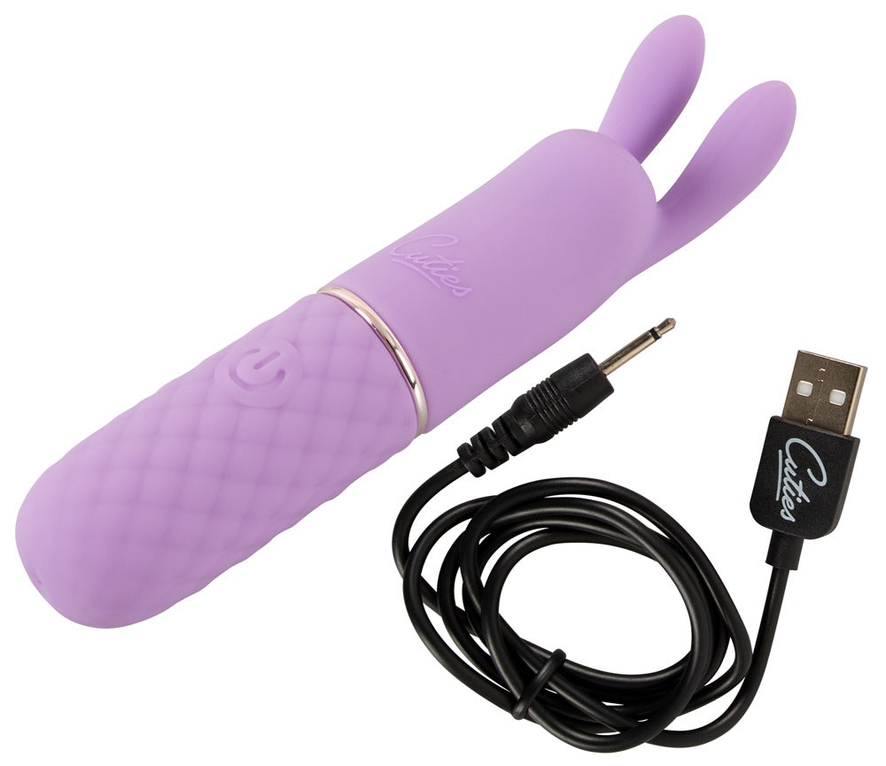 Cuties Rabbit Vibe Purple 5.G - Minivibrador de Silicona con 10 Modos