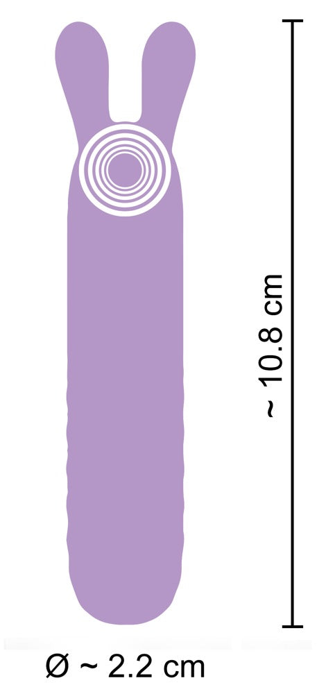 Cuties Rabbit Vibe Purple 5.G - Minivibrador de Silicona con 10 Modos