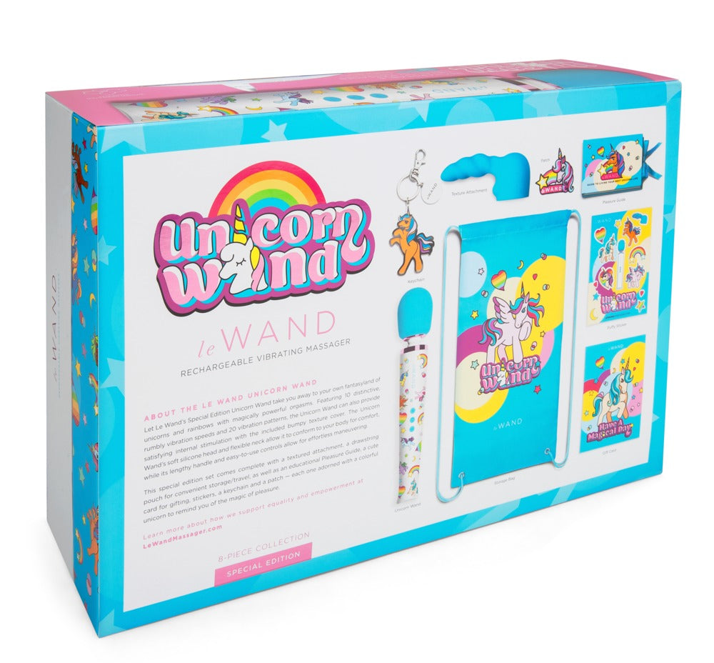 Le Wand Unicorn Wand - Varita Masajeadora Recargable con Accesorios
