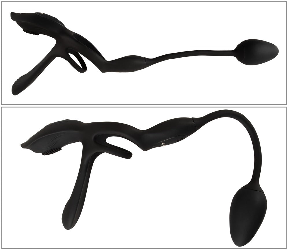 Couples Choice RC Multi Función - Vibrador de Pareja 5 en 1 con Mando a Distancia